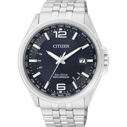 Citizen Eco-Drive Ανδρικό Ρολόι Solar με Ασημί Μεταλλικό Μπρασελέ CB0010-88L