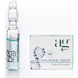 AG Pharm Hyaluronic Αντιγηραντικό Ενυδατικό Serum Προσώπου για Ανάπλαση με Υαλουρονικό 1x2ml