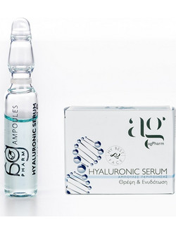 AG Pharm Hyaluronic Αντιγηραντικό Ενυδατικό Serum Προσώπου για Ανάπλαση με Υαλουρονικό 1x2ml