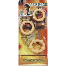 You2Toys Get Hard Cockrings Σετ Ελαστικά Δαχτυλίδια Πέους & Όρχεων Σιλικόνης Κίτρινα 3τμχ