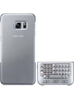 Samsung Faceplate Keyboard Cover Silver (Galaxy S6 Edge+)