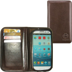 Bugatti Leather Smart Bookcase Brown (Galaxy S III)