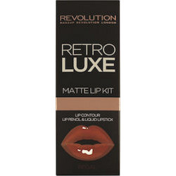 Makeup Revolution Retro Luxe Matte Lip Kit Regal