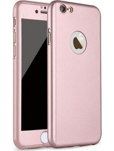 Θήκη iphone 5 / 5s / SE Hybrid 360 Full body + Tempered Glass - Προστασία Οθόνης Ροζ Χρυσό - OEM