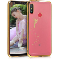 Θήκη Σιλικόνης για Xiaomi Redmi 6 Pro/Mi A2 Lite Gold/Transparent (200-103-625)