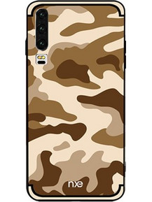 Θήκη Huawei P30 NXE Camouflage Series Hybrid Πλάτη TPU & σκληρό πλαστικό στο πίσω μέρος χακι