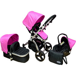 Miko Travel System Καρότσι Μωρού 3 σε 1 Pink