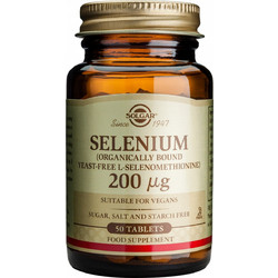 Solgar Selenium 200μg 50 Ταμπλέτες