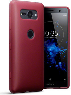 Terrapin Back Cover Silicone Red (Xperia XZ2 Compact)