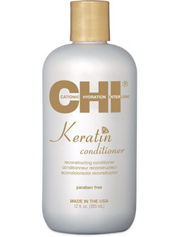 Chi Keratin Conditioner Κερατίνης για Επανόρθωση για Ξηρά & Ταλαιπωρημένα Μαλλιά 355ml