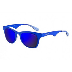 Carrera 6000/M/T 6VXXT Αθλητικά Ανδρικά Γυαλιά Ηλίου Τετράγωνα Μεταλλικά Μπλε με Μπλε Καθρέπτη Φακό