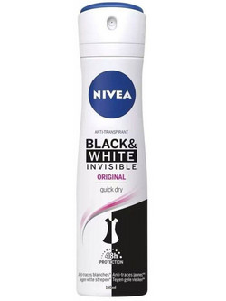 Nivea Invisible for Black & White Original Γυναικείο Αποσμητικό Spray 48h 150ml