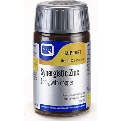 Quest Support Synergistic Zinc 15mg 30 Ταμπλέτες