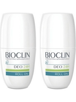 Bioclin Αποσμητικό Roll On 24h Χωρίς Αλουμίνιο 2x50ml