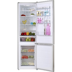 Robin RB-468 Ψυγειοκαταψύκτης Full No Frost Υ201xΠ59.5xΒ63.5cm Inox