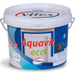 Vitex Aquavit Eco Ριπολίνη Νερού Ξύλου & Μετάλλου Λευκό Gloss 0.75lt