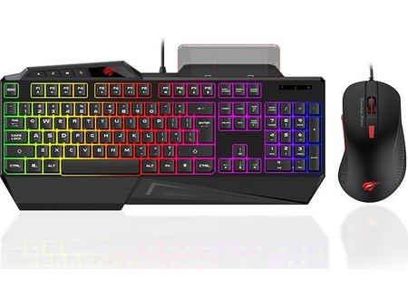 Havit KB852CM Σετ Gaming Πληκτρολόγιο RGB Black