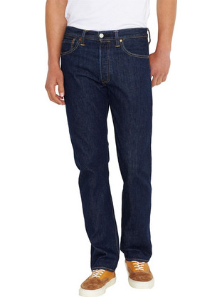 Levi's 501 Original Ανδρικό Τζιν Παντελόνι Κανονική Εφαρμογή Navy Μπλε 00501-0101
