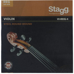Stagg VI-REG-4 Σετ 4 Χορδές Βιολιού Plain Steel Custom Light Tension