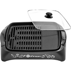 Rohnson R-250 Ηλεκτρική Ψησταριά Πλάκας 2200W με Καπάκι και Ρυθμιζόμενο Θερμοστάτη 40x30cm
