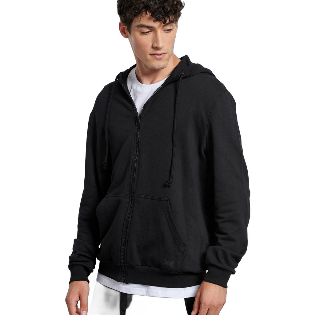 BodyTalk Ανδρική Ζακέτα Φούτερ με Κουκούλα και Φερμουάρ Μαύρη 1222-951122-00100 | BestPrice.gr