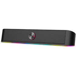 NOD Airglow Ηχεία Υπολογιστή 2.0 6W με RGB Φωτισμό Black