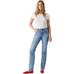 Levi's 501 Γυναικείο Τζιν Παντελόνι Κανονική Εφαρμογή Μπλε 12501-0415