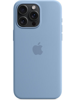 Apple Silicone Case with MagSafe Back Cover Winter Blue (iPhone 15 Pro)