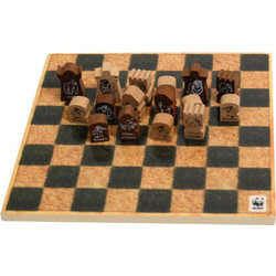 WWF Σκάκι Ξύλινο με Πιόνια 20x20cm 132013634