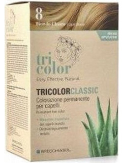 Homocrin Tricolor Classic 8 Biondo Chiaro Φυτική Μόνιμη Βαφή Μαλλιών Χωρίς Αμμωνία