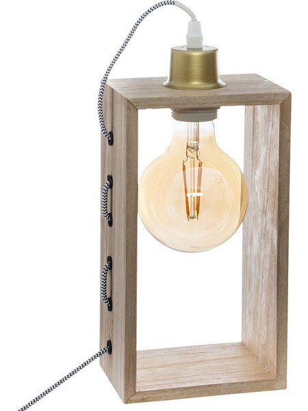 Atmosphera Iwata Πορτατίφ Ε27 Καφέ Π14xΥ28cm