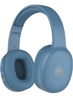 Lamtech LAM113034 Ασύρματα Bluetooth Ακουστικά Over Ear με Noise Canceling Μπλε