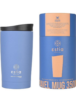 Estia Travel Mug Save The Aegean Denim Blue 350ml