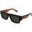 Gucci GG1301S 001 Ανδρικά Γυαλιά Ηλίου Τετράγωνα Κοκάλινα Μαύρα με Μαύρο Polarized Φακό