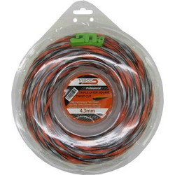 Visco Μεσινέζα Στριφτή Τετράγωνη 4.3mm x 21m