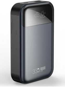 XO PR232 Power Bank 10000mAh 30W με Θύρα USB-A & Θύρα USB-C Black