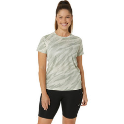 ASICS Core All Over Print SS Top Γυναικείο Αθλητικό T-Shirt Γκρι 2012C646-200