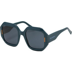 Karl Lagerfeld KL6124S 400 Γυναικεία Γυαλιά Ηλίου Τετράγωνα Κοκάλινα Μαύρα με Μαύρο Polarized Φακό