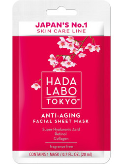 Hada Labo Tokyo Anti-Aging Sheet Μάσκα Προσώπου για Αντιγήρανση με Υαλουρονικό 20ml