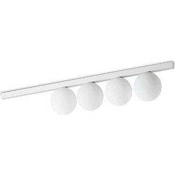 Ideal Lux Binomio Κρεμαστό Φωτιστικό Οροφής Ράγα Πολύφωτο G9 Λευκό 328454