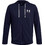 Under Armour Rival Terry Ανδρική Ζακέτα Φούτερ με Κουκούλα και Φερμουάρ Μπλε Navy 1370409-410