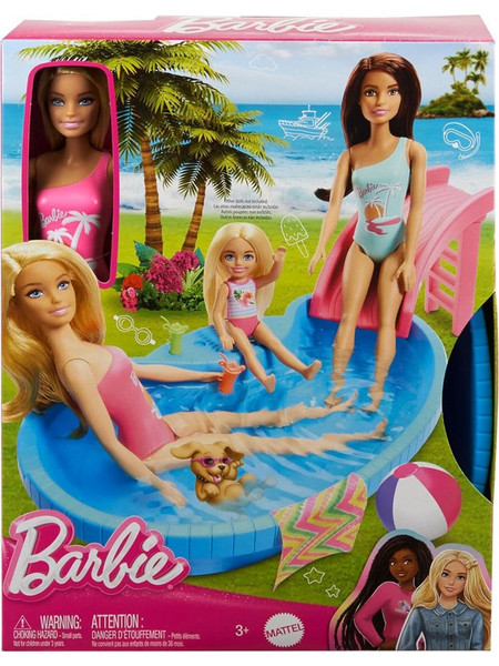 Mattel Barbie Εξωτική Πισίνα με Κούκλα HRJ74