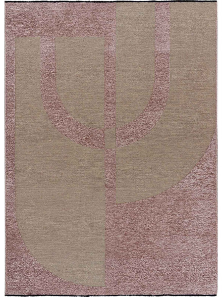 MADI Rye Χαλί Ορθογώνιο Καλοκαιρινό 160x230cm Beige Pink