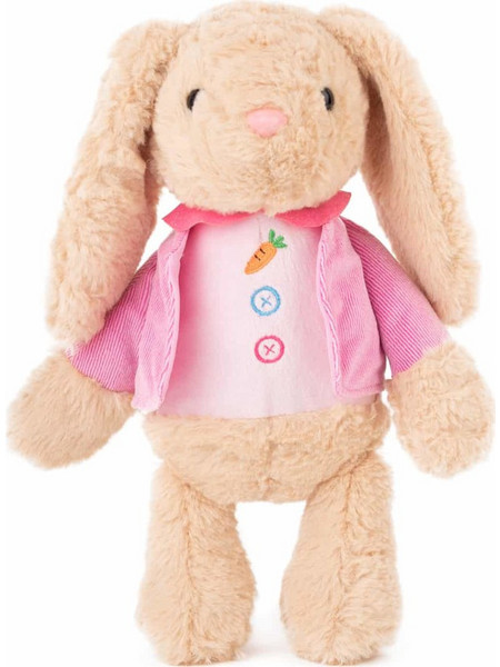 Amek Toys Pink Vest Rabbit Beige 23cm 011036-3