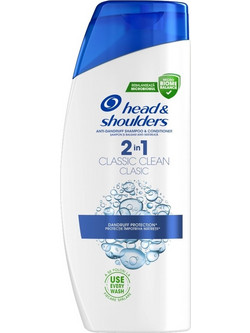 Head & Shoulders 2-1 Classic Clean Σαμπουάν & Conditioner για Επανόρθωση κατά της Πιτυρίδας για Ταλαιπωρημένα Μαλλιά 330ml