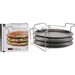 Excellent Houseware CY4654930 Ανοξείδωτο Ταψί Πίτσας Ανοξείδωτο Αντικολλητική Επίστρωση 32cm CY4654930