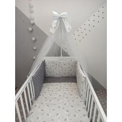 Baby Star Luna Σετ Κούνιας Grey 3τμχ