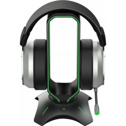 Yenkee YHB 3003 Επιτραπέζια Βάση Ακουστικών Gaming με RGB & Θύρα USB Silver
