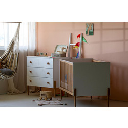 SANTA BEBE Celeste Πολυμορφική Κούνια με Στρώμα 70x140cm Λευκή