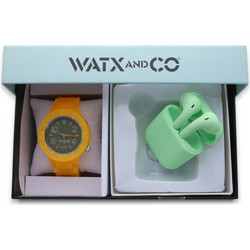 Watx & Co Γυναικείο Ρολόι με Πορτοκαλί Καουτσούκ Λουράκι WAPACKEAR18M